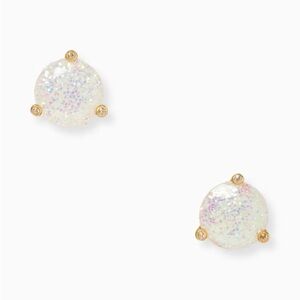 Like-New Kate Spade Gumdrop Earrings in Opal Glitter ✨